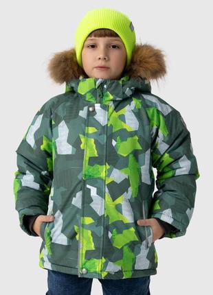 Куртка для хлопчика snowgenius h35-020 128 см зелений (2000990062673)