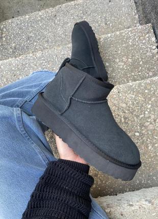 Ugg classic ultra mini platform black 39