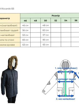 Куртка чоловіча зимова парка riccardo б5 темно-синя8 фото