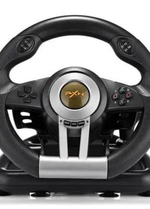 Гоночне ігрове мультикермо з педалями та коробкою передач pxn v3 pro комп'ютерне кермо для гонок