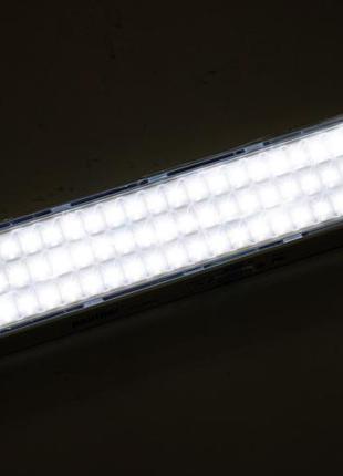 Мощная диодная аккумуляторная лампа panther pt-3003 (90 диодов) 35см переносное подвесное освещение5 фото