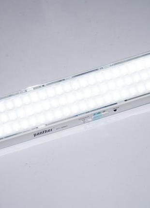 Мощная диодная аккумуляторная лампа panther pt-3003 (90 диодов) 35см переносное подвесное освещение6 фото