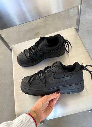 Кросівки жіночі / чоловічі nike air force 1 low black 36
