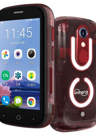 Модний міні смартфон unihertz jelly star 8/256gb red стильний телефон з nfc та гарною камерою