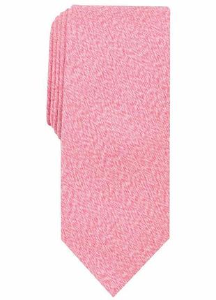 Галстук мужской perry ellis portfolio ohley, однотонный, узкий,розовый, 100% оригинал,usa.
