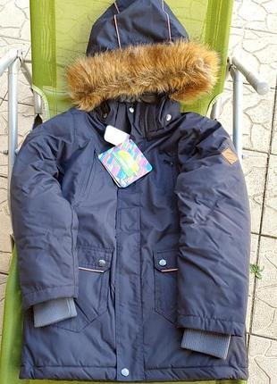 Парка, зимняя куртка huppa, р.140 на мальчика