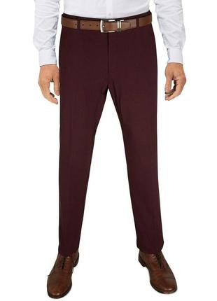 Члолвічі штани tommy hilfiger flex stretch comfort solid performance pan, бордовий, розмір 30х30