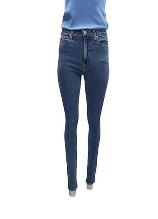 Жіночі джинси calvin klein jeans high rise skinny світло-сині w27 l34 ckj 010