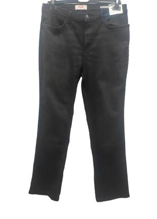 Жіночі джинси wrangler, чорні, прямі, розмір 12x30