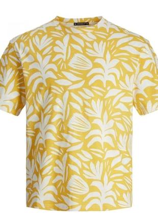 Футболка jack & jones jormarbella cloud dancer/желтая.