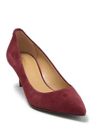 Туфли-лодочки michael kors mk flex suede kitten керпичный цвет,40f3mfmp1s  37р.(стелька 23 см)