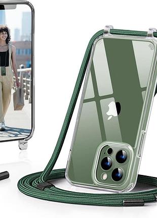Чехол с ремешком goodvish для apple iphone 13 pro  6,1 дюйма прозрачный поликарбонат