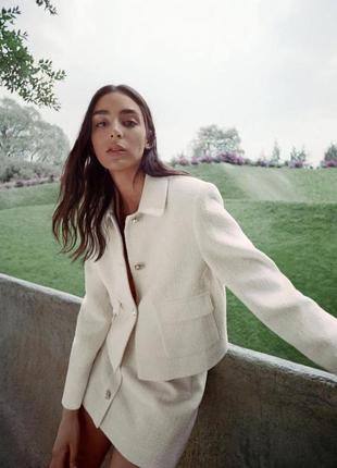 Піджак текстурований zara