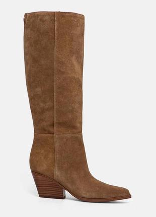 Сапоги высокие guess, оригинал! натуральная замша, скидка -30%1 фото