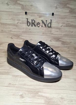 Стильні нові жіночі кеди puma smash metallic