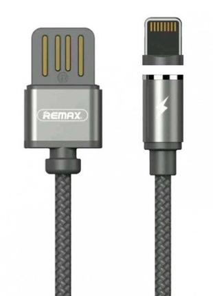 Магнитный дата кабель remax rc-095i gravity series charging cable lightning black