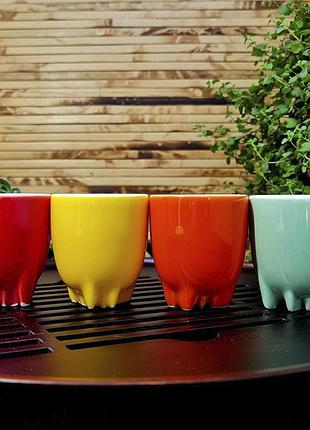 Набор пиал руи кунг фу, 4 пиала по 40мл