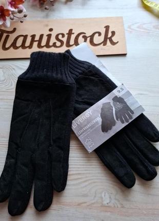 Печеньки перчатки замш флис 9,5