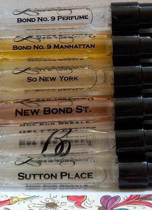 Bond no9 perfume нишевой пробник