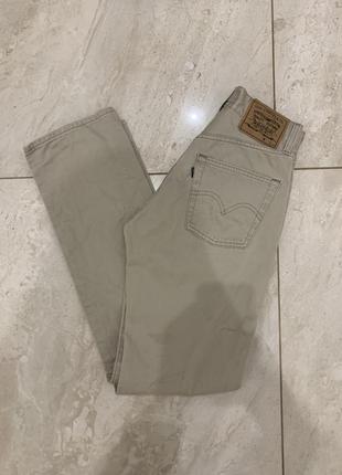 Винтажные брюки брюки брюки джинсы levi’s levis 431 бежевые