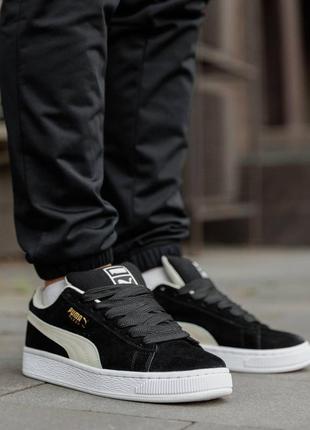 Р.36-46 кроссовки puma Backpack suede xl black white pm019