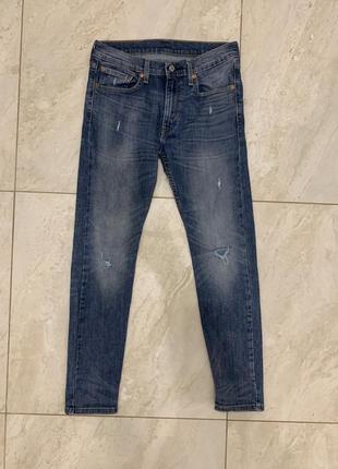 Джинси сині levi’s levis штани 519 hi-ball