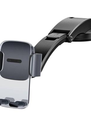 Автомобільний тримач baseus easy control clamp pyste type + air outlet set black