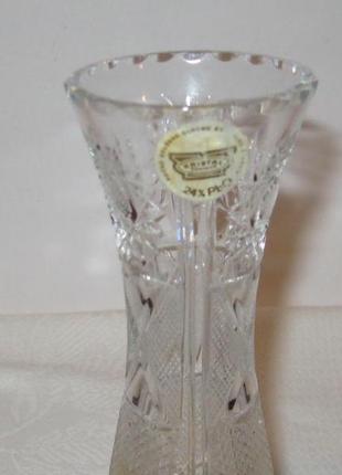Ваза хрусталь хрустальная kristal югославия времён ссср