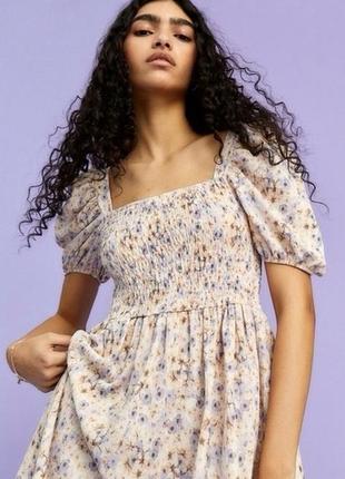Милое платье в цветочек h&m