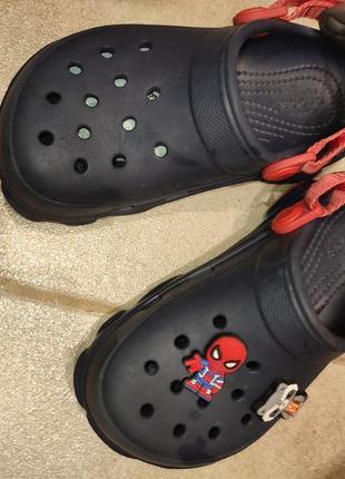 Кроксы crocs оригинал размер 29 c12 темно синего цвета