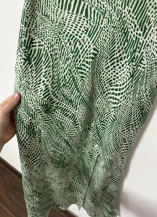 Меди атласная юбка с разрезом от topshop🌿5 фото