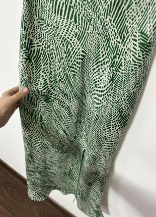 Меди атласная юбка с разрезом от topshop🌿6 фото