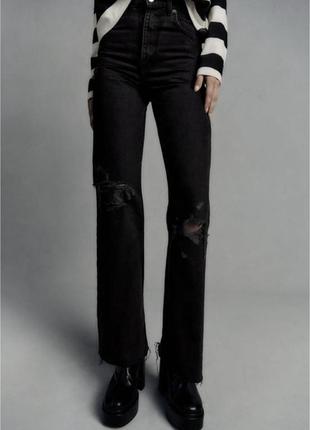 Чорні джинси zara