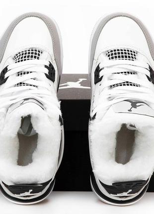Зимние кроссовки nike air jordan 4 retro мех