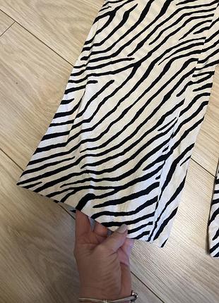 Брюки женские h&m a1109-1155258 42 кремово-черные (hm05232487154)4 фото