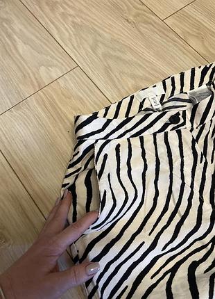 Брюки женские h&m a1109-1155258 42 кремово-черные (hm05232487154)5 фото