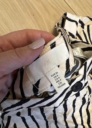 Брюки женские h&m a1109-1155258 42 кремово-черные (hm05232487154)6 фото