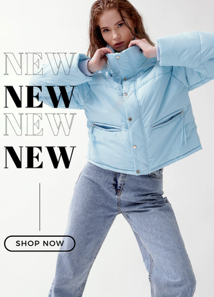 Блакитна куртка oversize