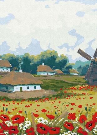 Картина за номерами літо на хуторі ідейка kho6302, найкраща ціна
