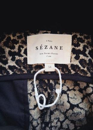 Лосины для беременных актуальный леопардовый принт брендовые sézane2 фото