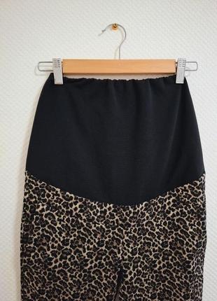 Лосины для беременных актуальный леопардовый принт брендовые sézane6 фото