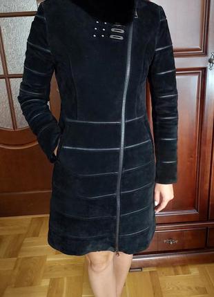 Кардиган.  замш