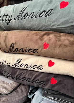 Велюрова постільна білизна моніка, графіт