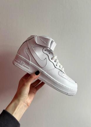 Nike air force 1 mid white  b82na05