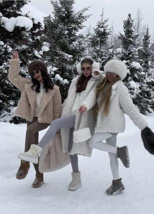 Шуба на підкладці барашка9 фото