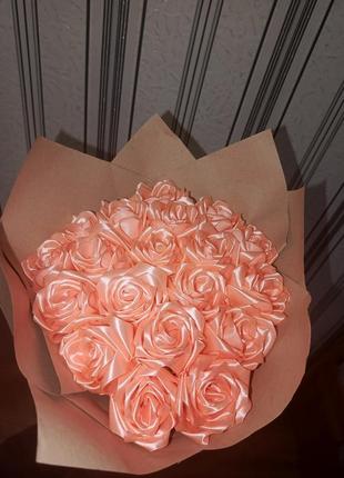 Букет з атласної стрічки