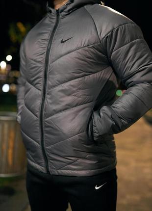Куртка чоловіча nike сіра5 фото