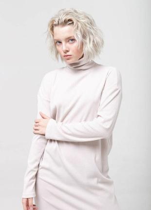Платье туника бадлон h&m в рубчик