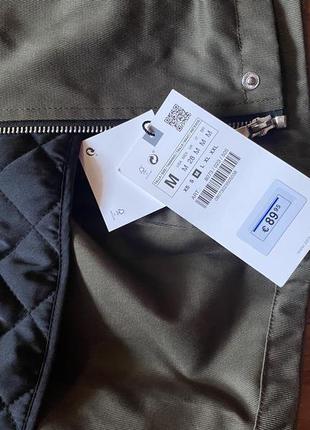 Комбінована демі парка zara9 фото