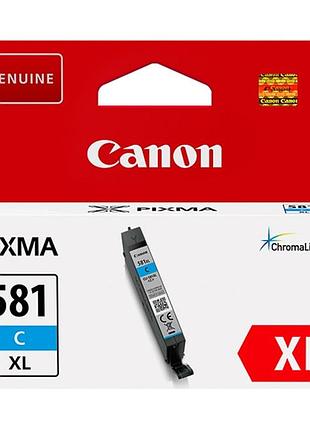 Canon cli-581c xl картридж с голубыми чернилами большой емкости (оригинал canon)